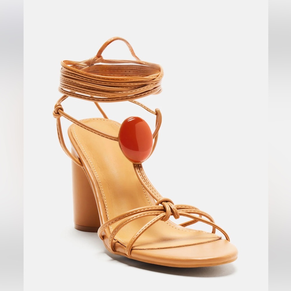 Bahama Mama Wrap Up Heels - Tan View 3